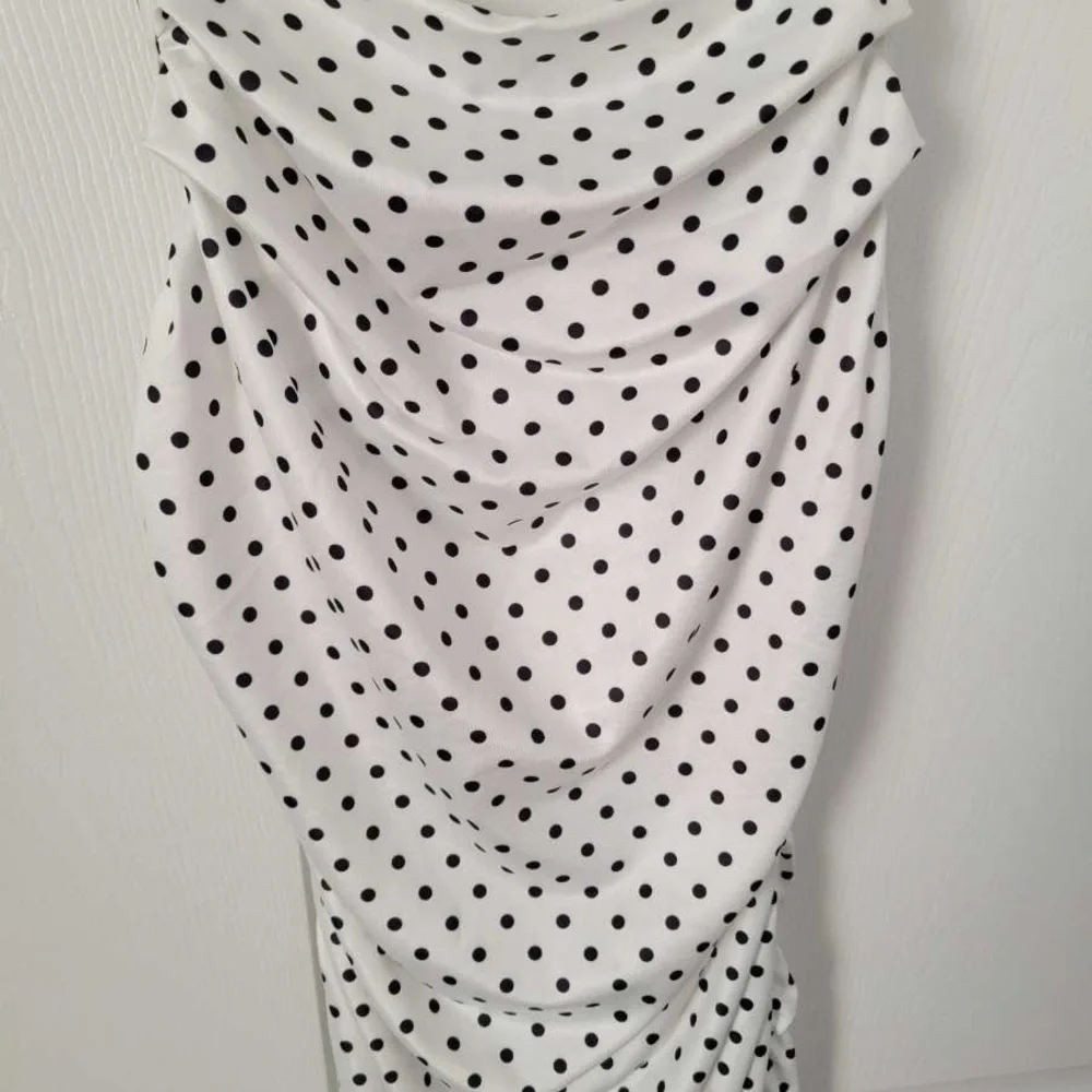 SHEIN White and Black Polka Dot Maxi Dress - Picture 2 of 3
